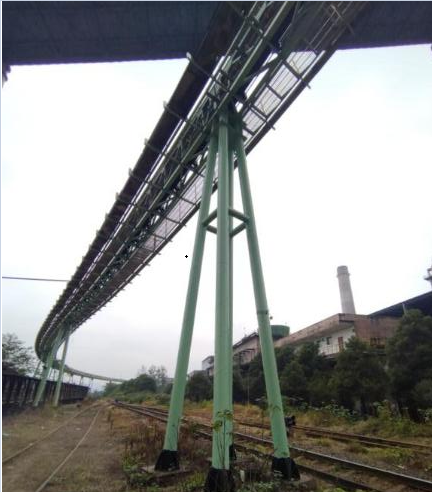 煉鐵廠高輔車間Φ300管帶機通廊加固設(shè)計